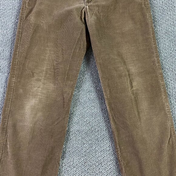 Vintage 70s Lee Corduroy Pants Men's 34 x 32 Fits 32x31 Brown USA Talon Zipper - Picture 3 of 12